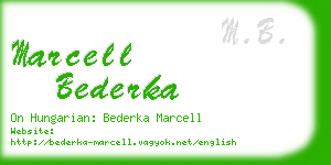 marcell bederka business card